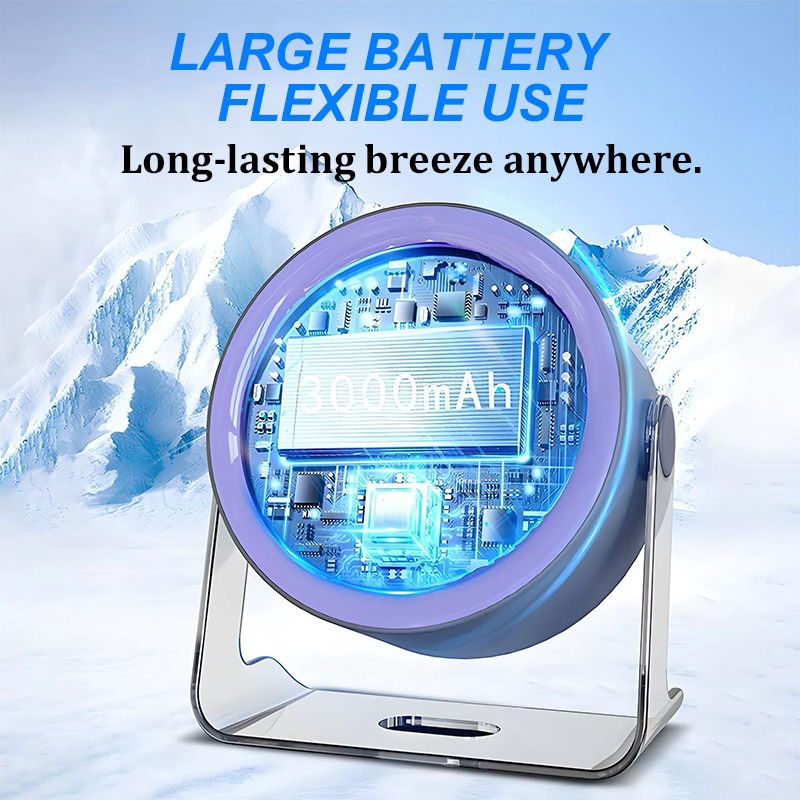 Hot Sale£¨50%OFF£© 100-Speed Mini Desk Fan with Digital Display