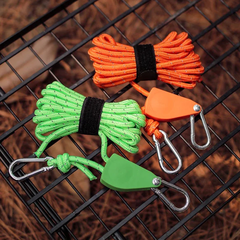 🔥Portable Adjustable Fix Camping Rope🌳