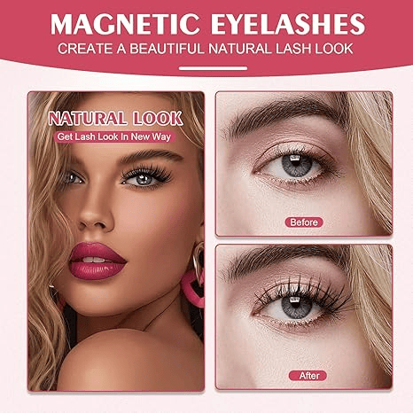 Reusable Premium Magnetic Eyelashes with Applicator
