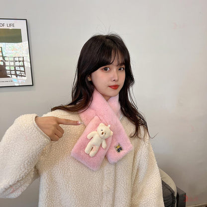 Christmas gift Cute Bear Cross Neck