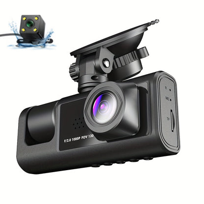 Safe Driving 3 Channel Camera Cycle Video Recorder