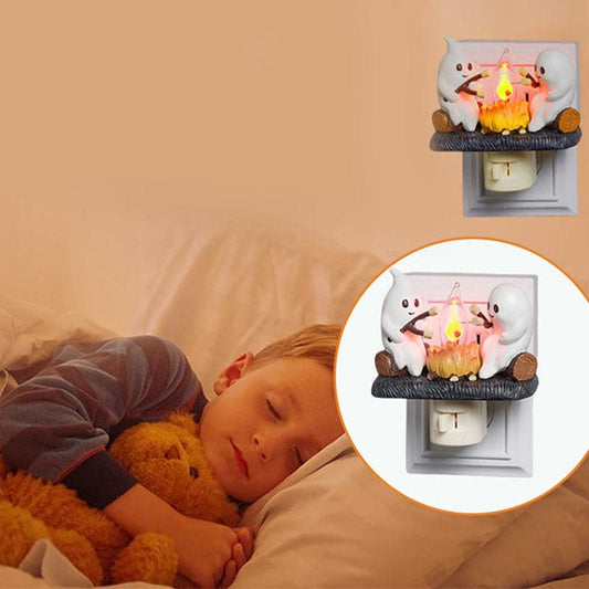 🎉Pre Halloween Big Deal 🎃Flashing night light 3D Ghost campfire
