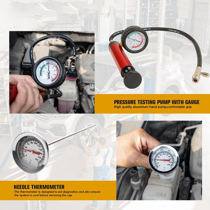 15 Pcs Universal Radiator Pressure Leakage Tester