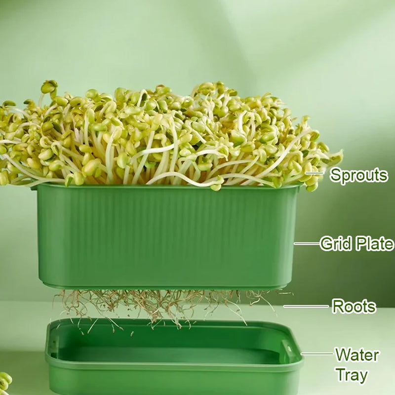 Stackable Bean Sprout Growing Box - Multi-layer Design, Perfect for Home Cultivation, Healthy Green Living!