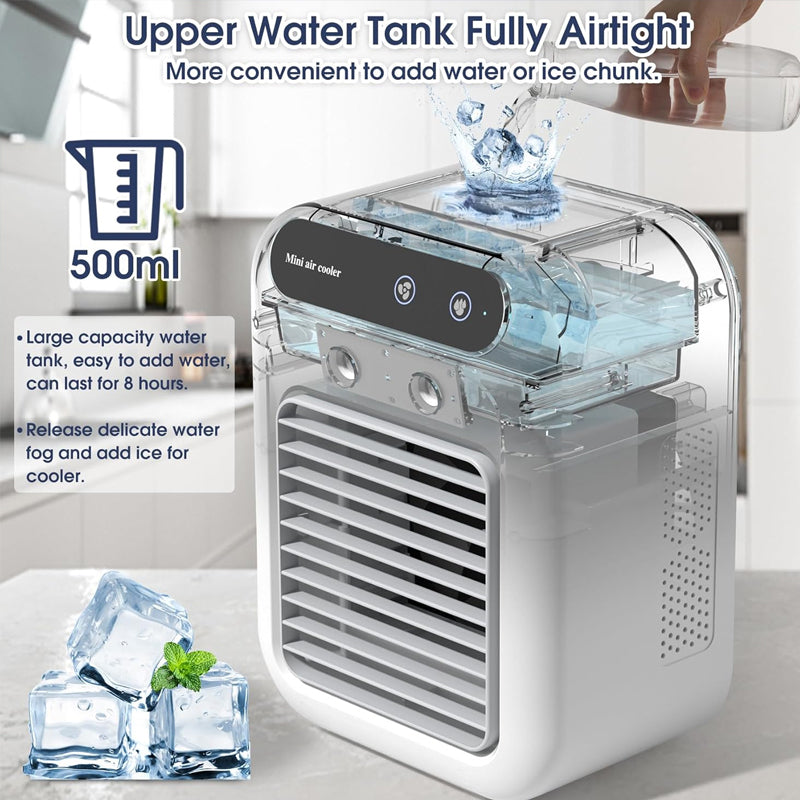 Mini Portable Air Conditioner with Cooling and Humidification Function