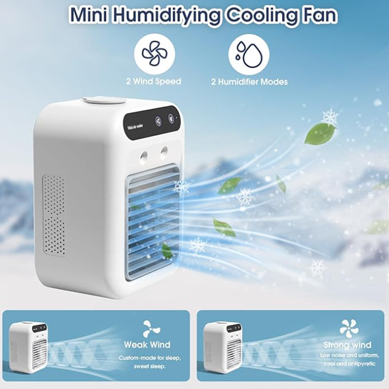 Mini Portable Air Conditioner with Cooling and Humidification Function