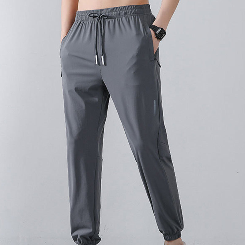 Men's Lightweight Athletic Pants with Zip Pockets