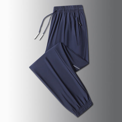 Men's Lightweight Athletic Pants with Zip Pockets