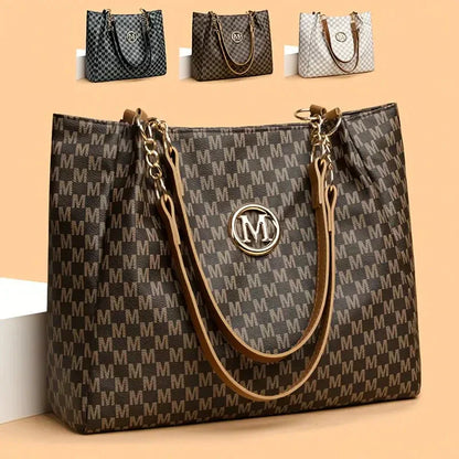 Women's Vintage Shoulder Tote Large Capacity, Lightweight & Stylish!