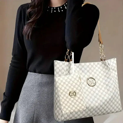 Women's Vintage Shoulder Tote Large Capacity, Lightweight & Stylish!